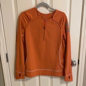 Zella Orange Long Sleeve Athletic Top - XL